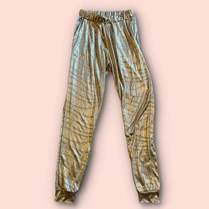 Gold joggers